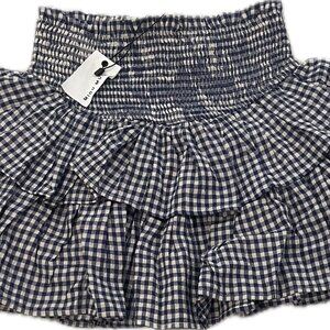 Blue Ginghham mini skirt